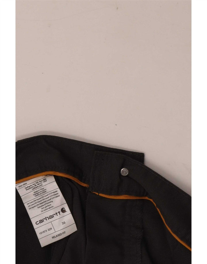 Carhartt Herren Relaxed Fit Cargo Shorts W36 Large Grau Baumwolle