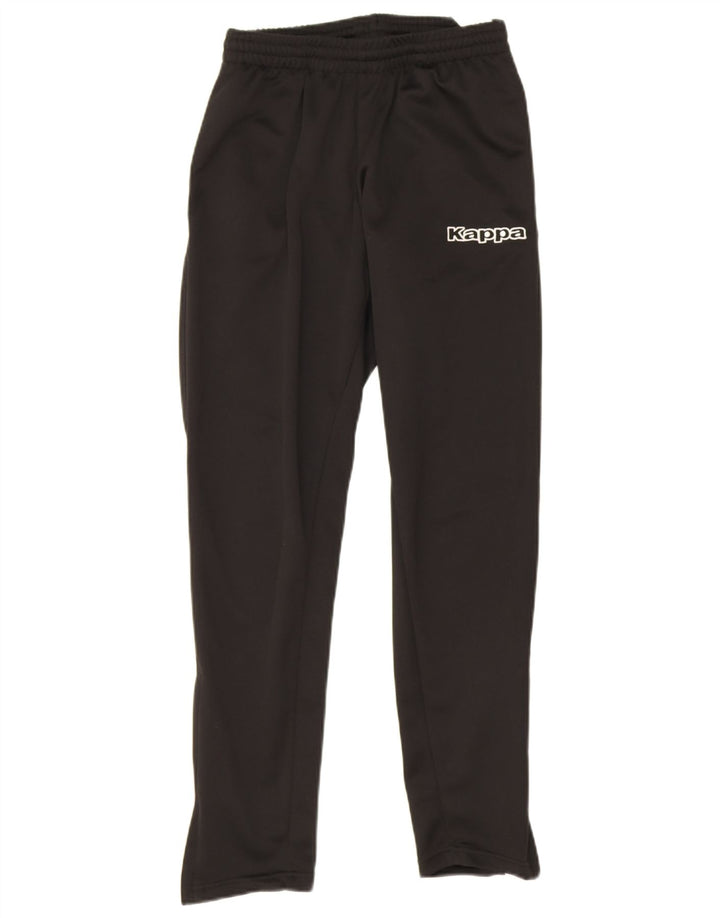 Kappa Herren-Trainingshose mit Grafik, Größe S, Schwarz, Polyester