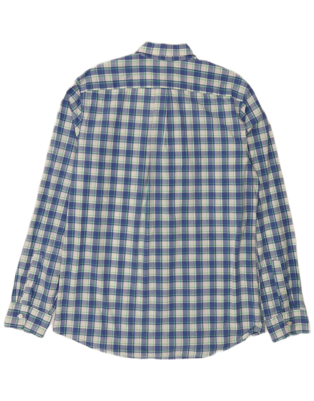 Gap Slim-Fit-Hemd für Herren, groß, blau kariert, Baumwolle