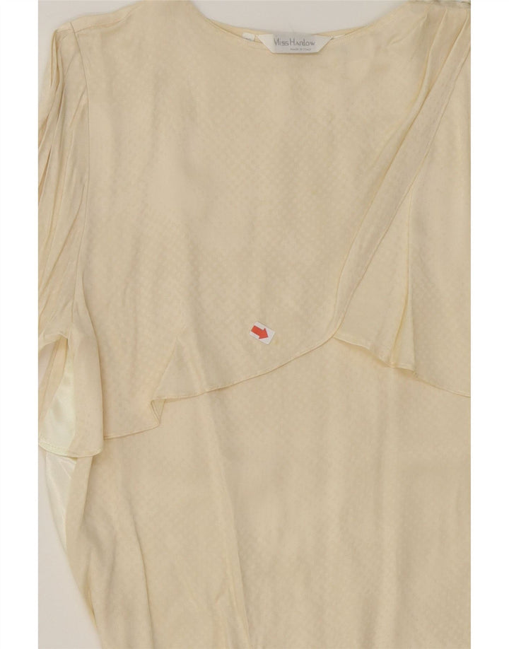 VINTAGE Womens Blouse Top IT 40 Small Off White Vintage Vintage and Second-Hand Vintage from Messina Hembry 