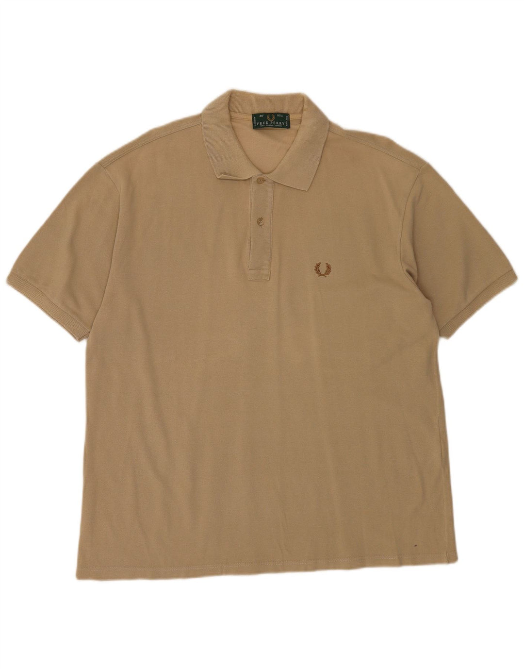 Fred Perry Herren-Poloshirt, große beige Baumwolle