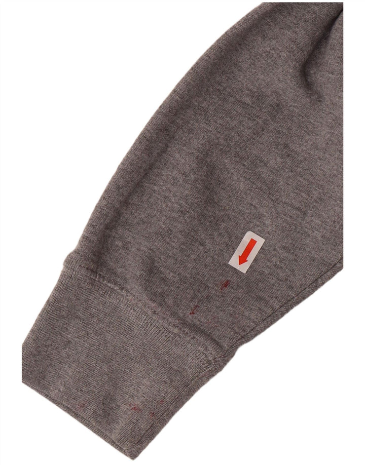 Vans Herren-Kapuzenpullover mit grafischem Reißverschluss, Größe S, Grau, Baumwolle