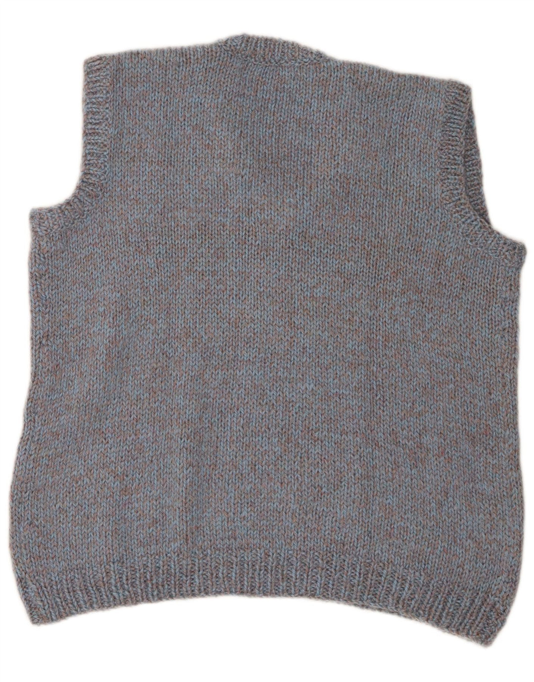 Vintage Herren Weste Tank Top Groß Blau meliert