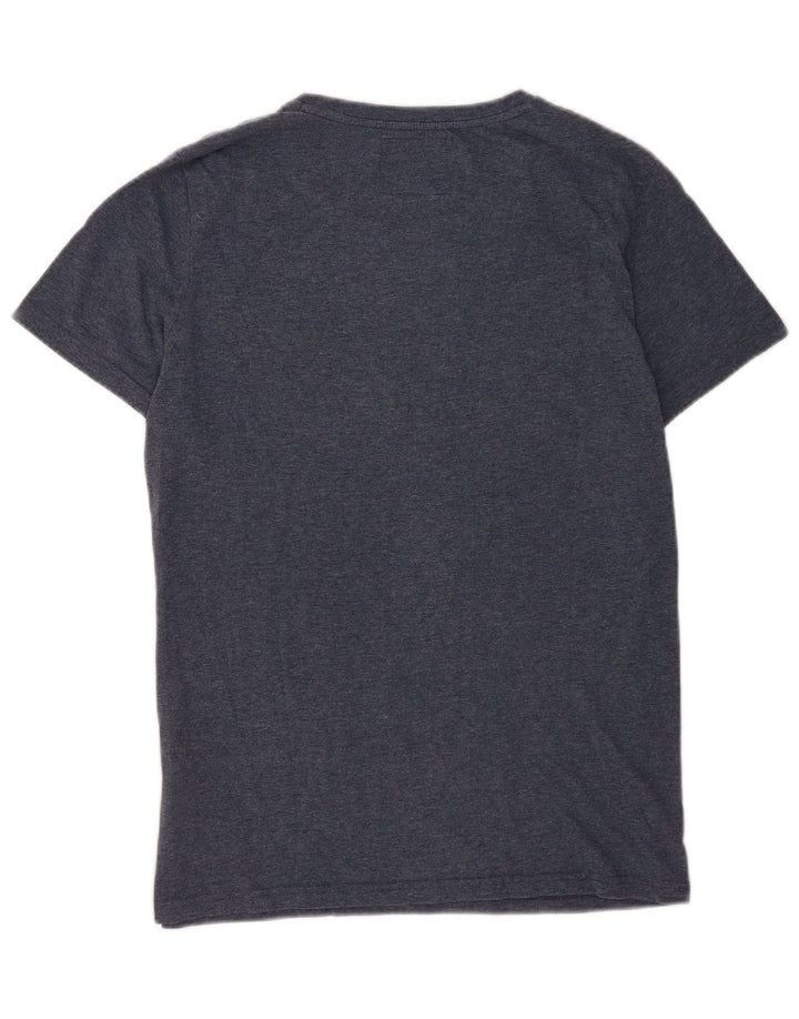 Superdry Herren T-Shirt Top Large Blau Baumwolle