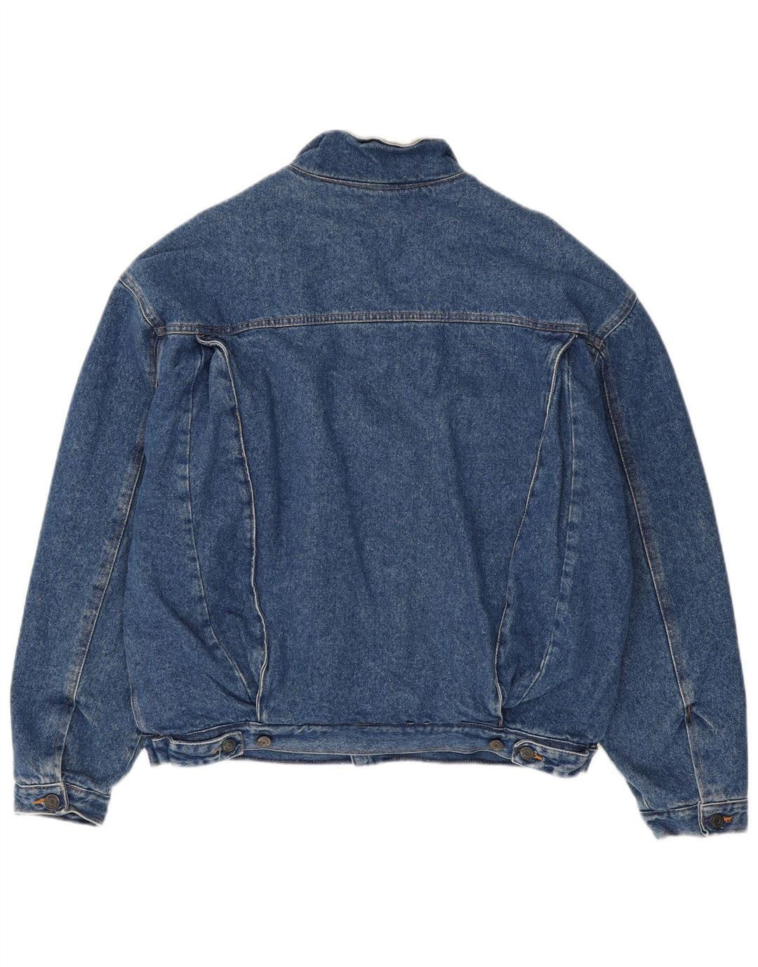 Michel Bachoz Herren Sherpa Jeansjacke UK 40 Große blaue Baumwolle