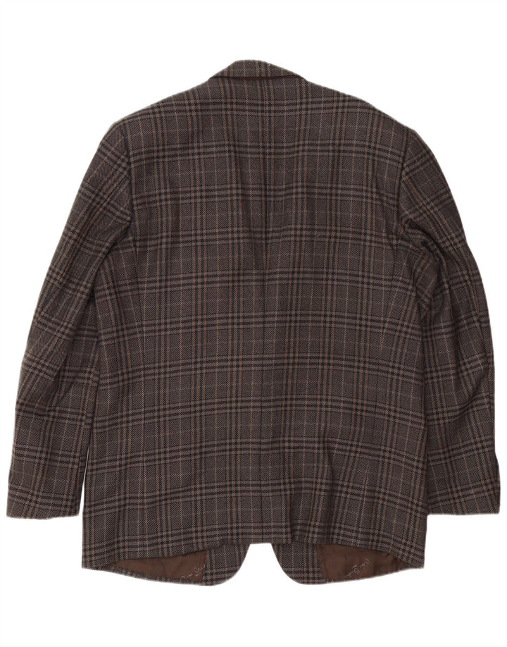 Pierre Cardin Herren-Blazer mit 2 Knöpfen, Gr. 40, Braun, Hahnentrittmuster