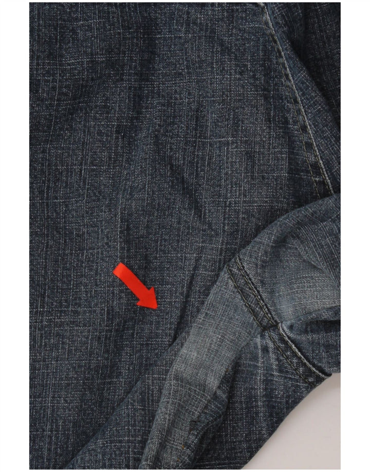 Ben Sherman Damen Bootcut Jeans W32 L32 Blaue Baumwolle
