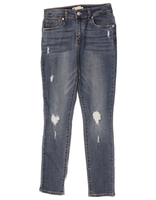 Levi's Mädchen 721 Distressed Skinny Jeans 13–14 Jahre W26 L28 Blau