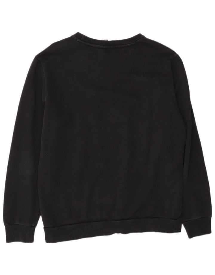 Puma Herren Grafik-Sweatshirt-Pullover aus mittelschwarzer Baumwolle