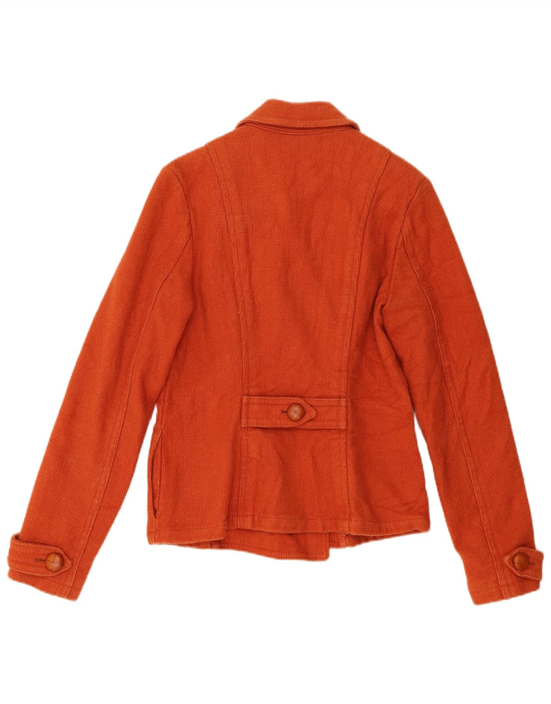 Max & Co. Damen Pea Coat UK 10 Small Orange Baumwolle