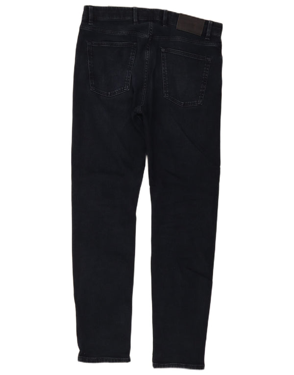 Massimo Dutti Herren Slim Jeans EU 42 Large W32 L32 Marineblau Baumwolle