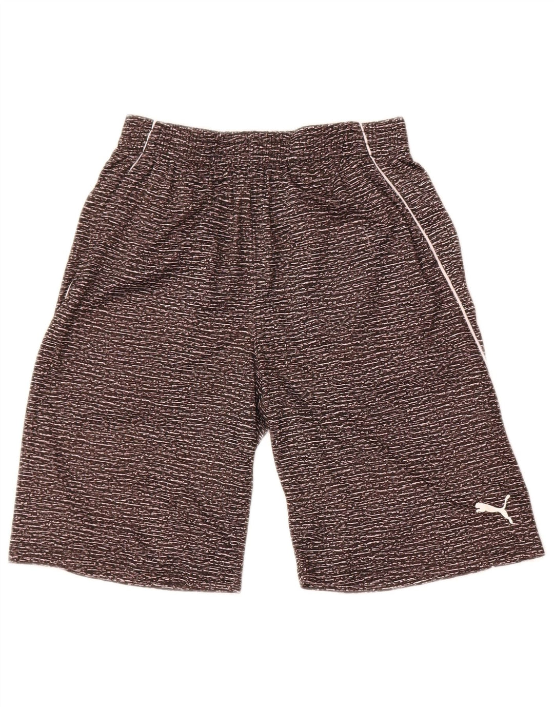 Puma Sportshorts für Jungen, 14–15 Jahre, groß, schwarz geflecktes Polyester, Sport