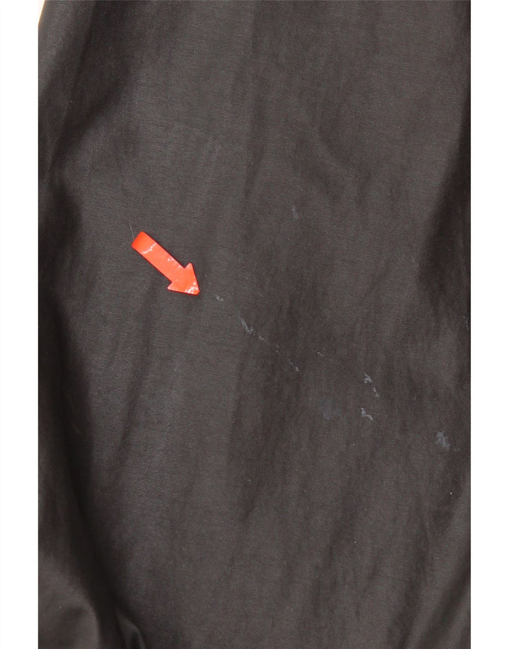 Vintage Herren Utility Jacke UK 40 Große schwarze Baumwolle