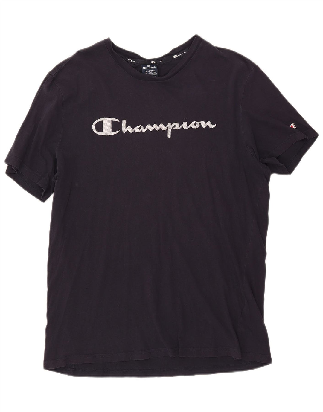 Champion Herren Grafik-T-Shirt-Oberteil XL Marineblau