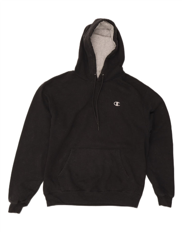 Champion Herren-Kapuzenpullover aus mittelschwarzer Baumwolle