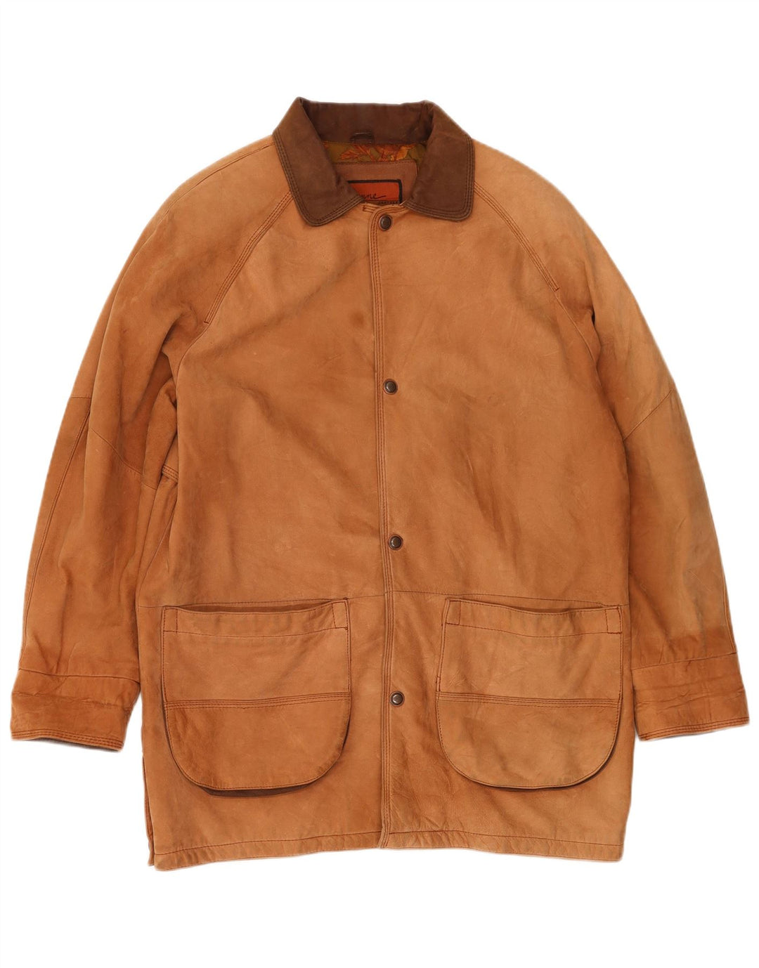 Cayenne Herren Lederjacke UK 40 Großes braunes Leder