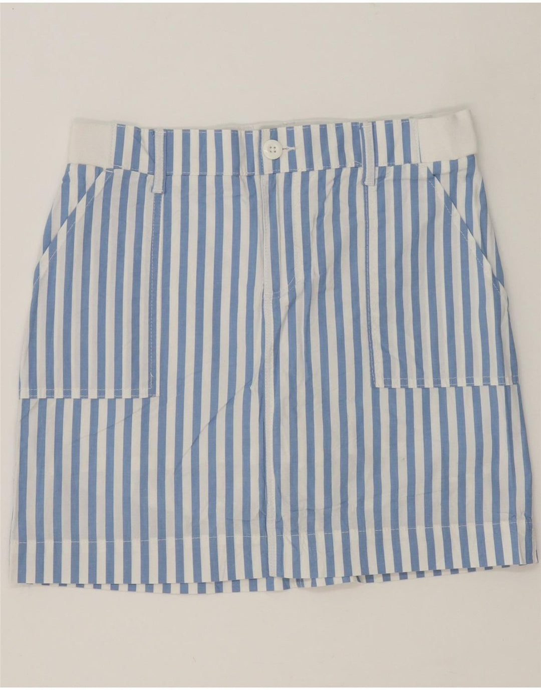 LEE Womens Mini Skirt US 8 Medium W34  Blue Striped Cotton Vintage Lee and Second-Hand Lee from Messina Hembry 