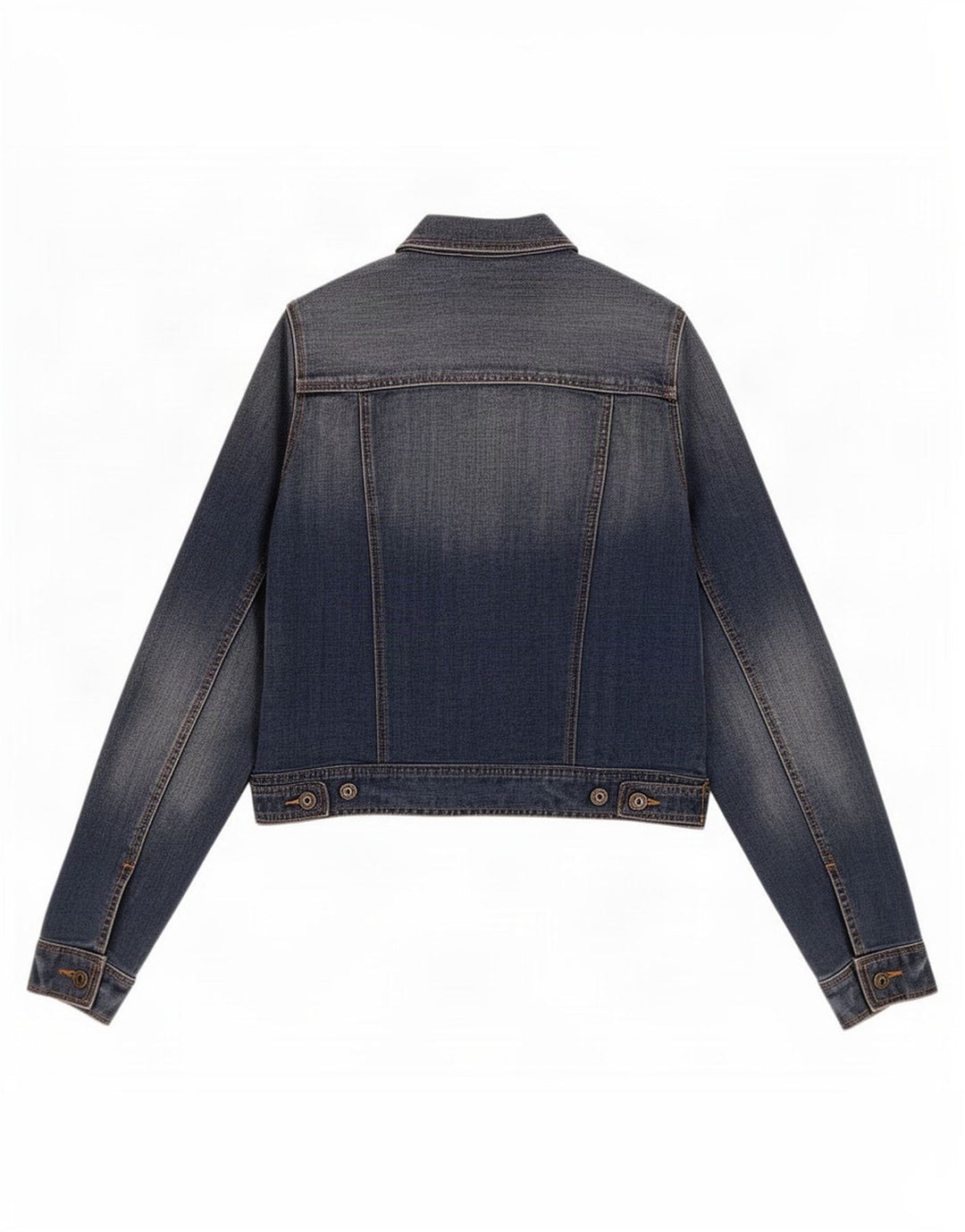 Gap Damen Crop Jeansjacke UK 14 Mittelblaue Baumwolle