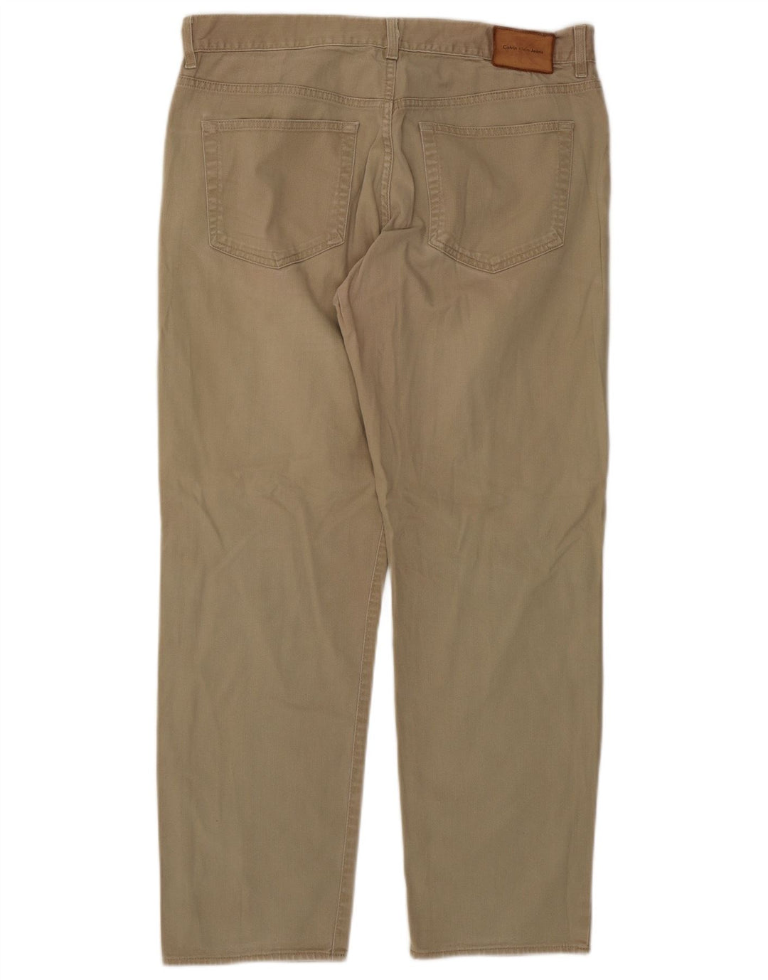 Calvin Klein Herren Straight Jeans W34 L29 Beige