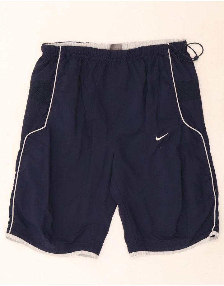 Nike Herren-Sportshorts aus Nylon in mittlerem Marineblau