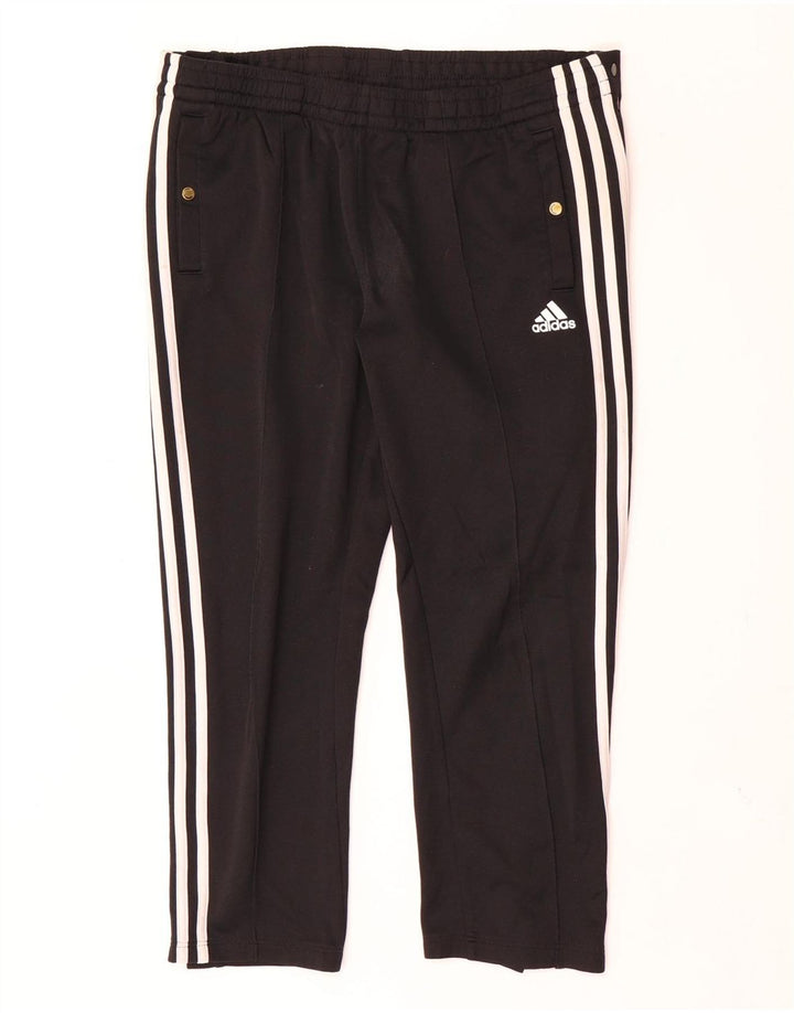 Adidas Damen Crop Trainingshose UK 12/14 Mittelschwarzes Polyester