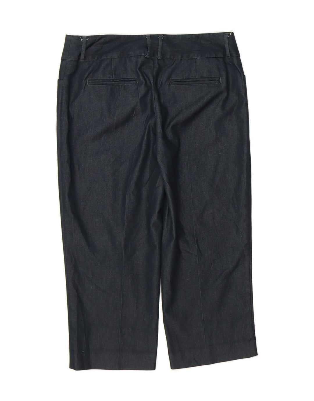 MOSSIMO Womens Straight Capri Trousers US 8 Medium W32 L21 Navy Blue Vintage Mossimo and Second-Hand Mossimo from Messina Hembry 