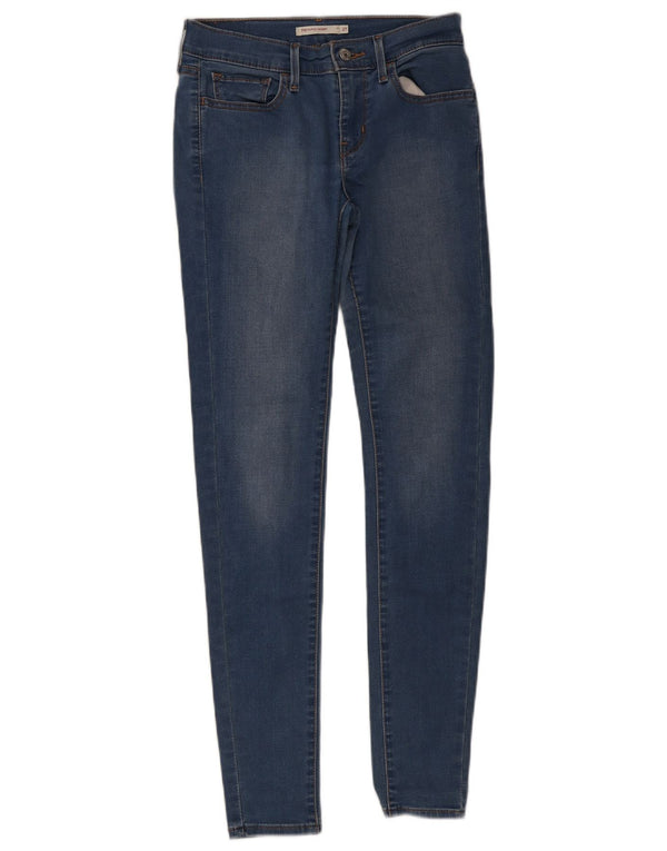 Levi's Damen 710 Super Skinny Jeans W27 L32 Blaue Baumwolle