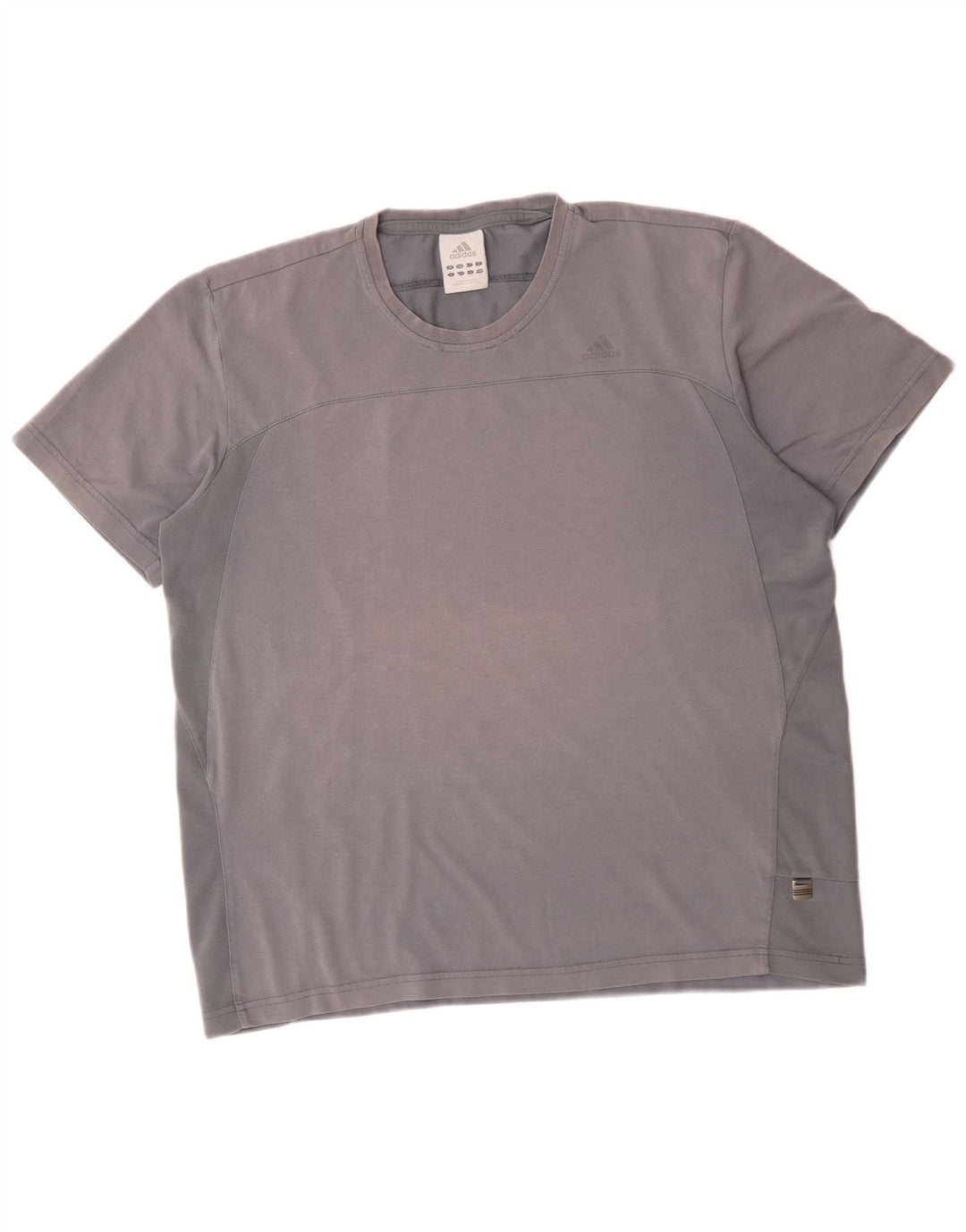 Adidas Herren T-Shirt Top Large Grau Baumwolle