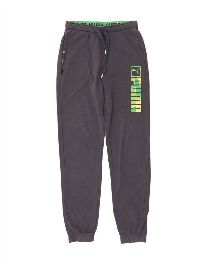 PUMA Mens Graphic Tracksuit Trousers Joggers Medium  Grey Cotton Vintage Puma and Second-Hand Puma from Messina Hembry 