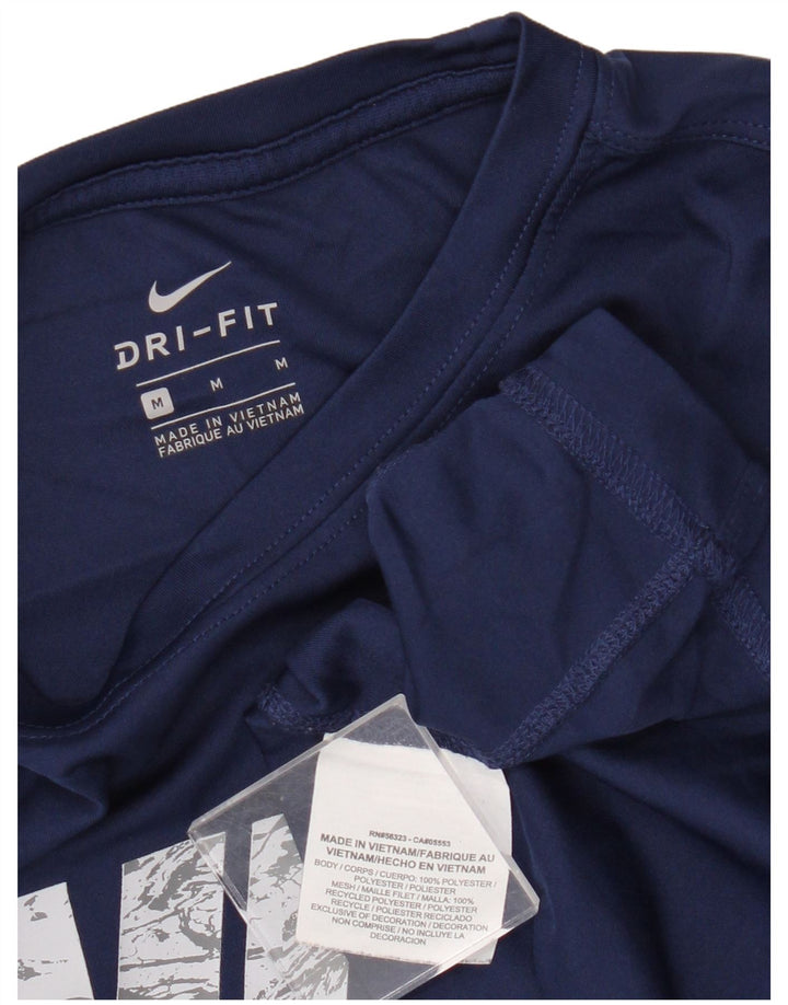 Nike Jungen Dri Fit Graphic Top Langarm 10–11 Jahre Medium Marineblau