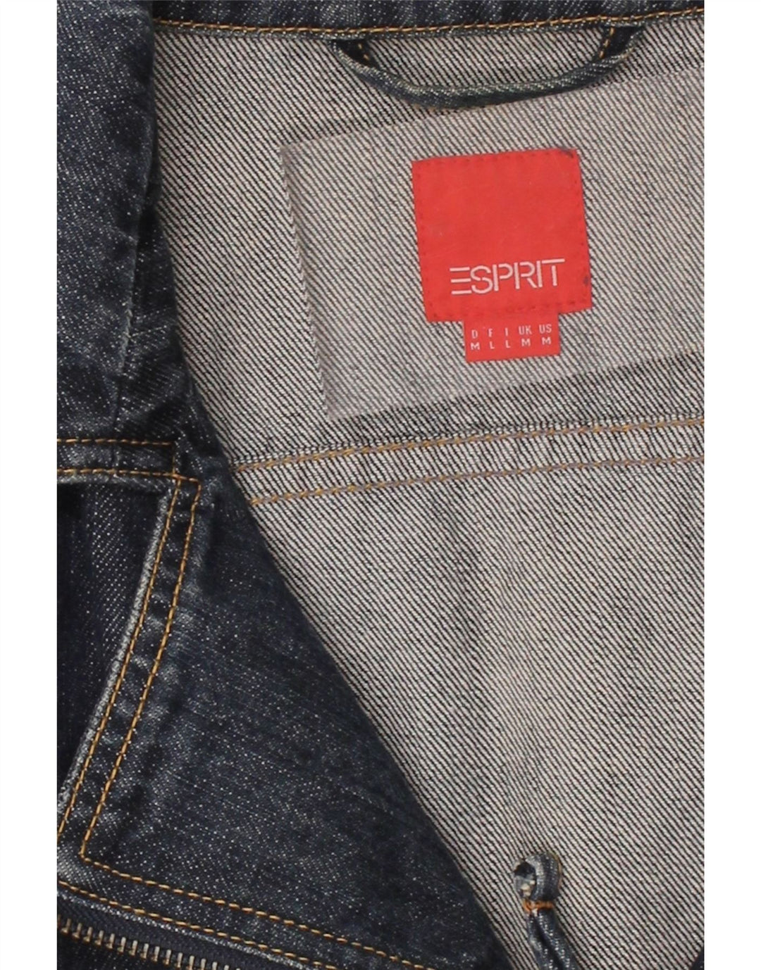 ESPRIT Womens Denim Jacket UK 14 Medium Blue Cotton Vintage Esprit and Second-Hand Esprit from Messina Hembry 