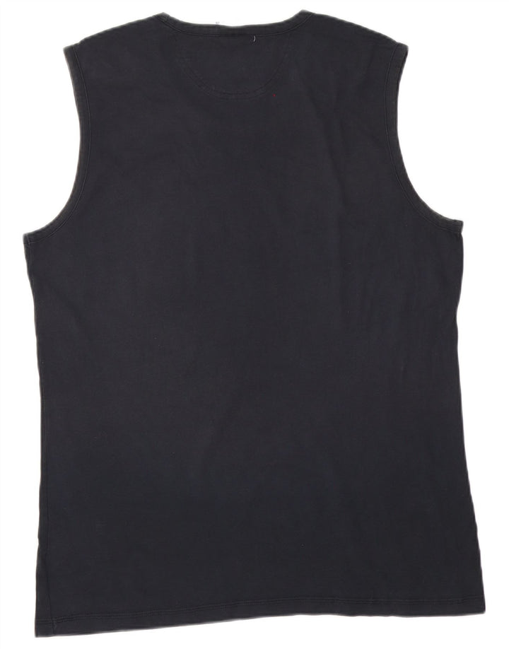 Adidas Herren Weste Top Large Marineblau Baumwolle