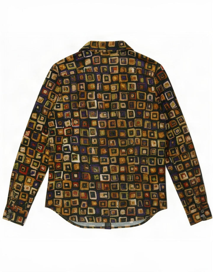 Piu & Womens Shirt UK 12 Medium Mehrfarbig Geometrisch