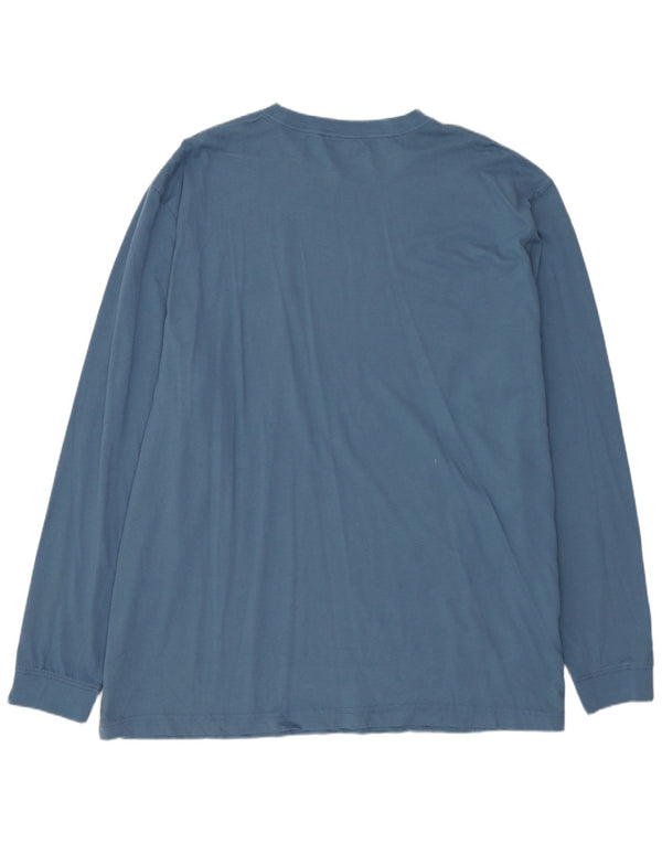 L.L.BEAN Mens Traditional Fit Top Long Sleeve XL Blue