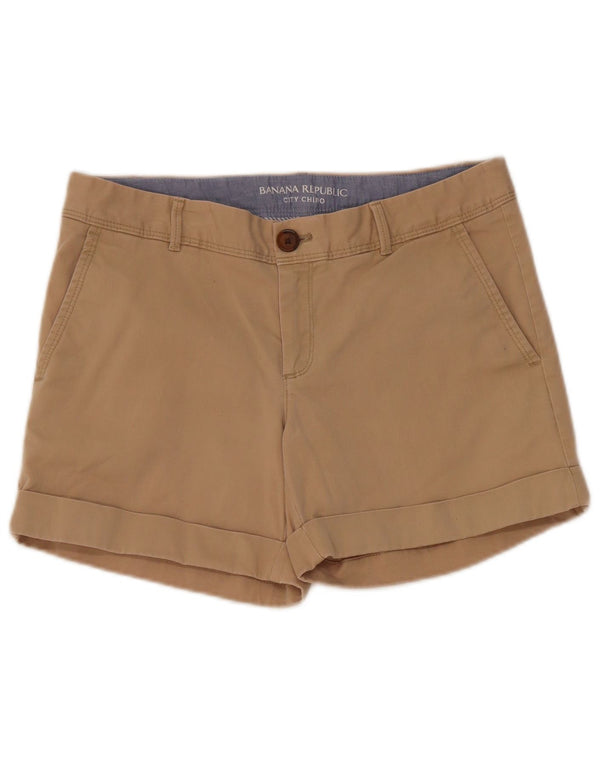 Banana Republic Damen Chinoshorts US 4 Small W32 Beige Baumwolle