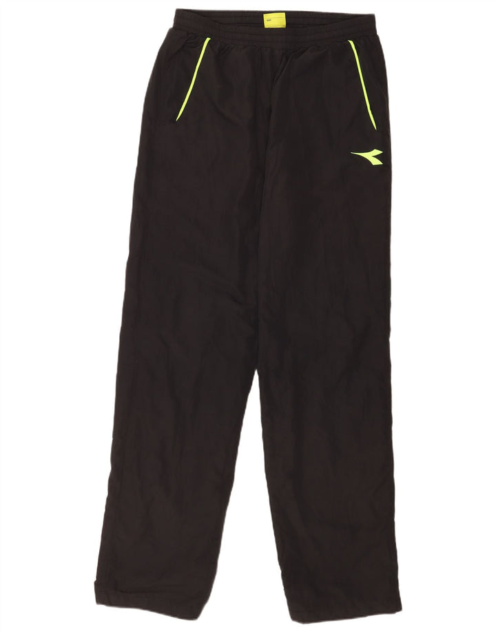 Diadora Herren-Trainingshose, mittelschwarzes Polyester