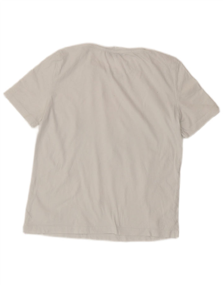 ZARA Damen T-Shirt Top UK 8 Small Weiß