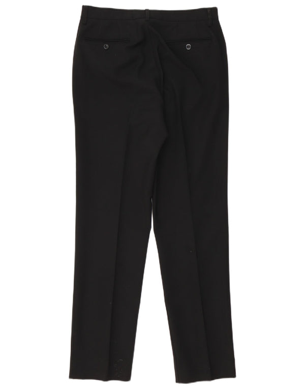 Sisley Damen Tapered Casual Hose IT 46 Large W30 L31 Schwarz Polyester