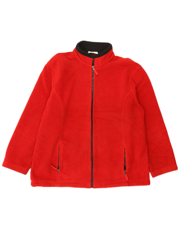 Marks & Spencer Herren St. Michael Fleecejacke UK 16 Large Rot Polyester
