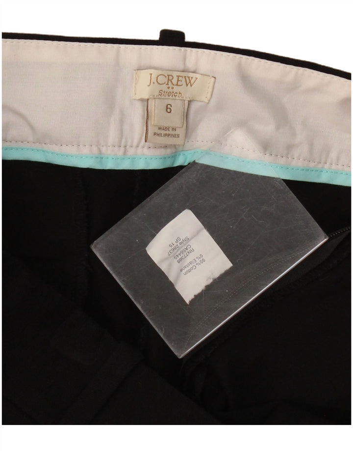 J. Crew Damen-Hose mit kurzem Schnitt, US 6, M, B32, L25, schwarze Baumwolle
