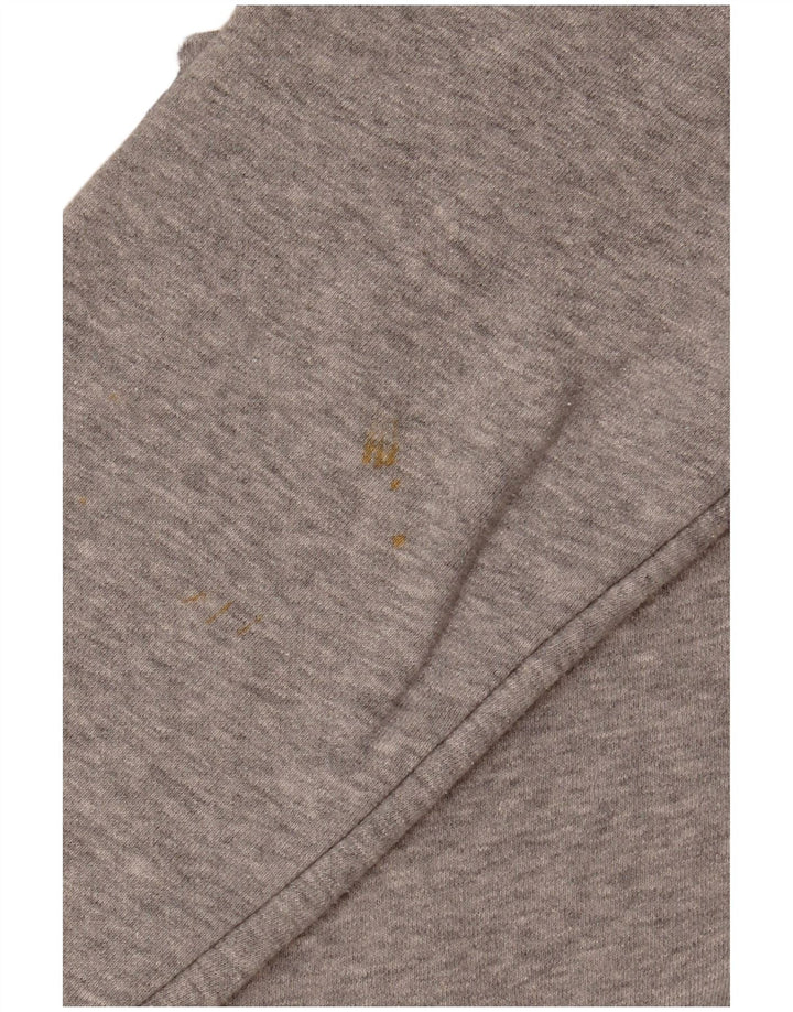 Nike Damen-Sweatshirt mit übergroßem Grafikmotiv, Gr. 10, Größe S, Grau meliert