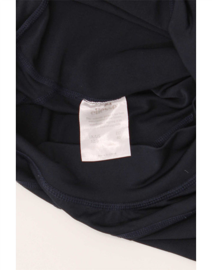 Ellesse Damen Leggings UK 12 Large Marineblau Polyester