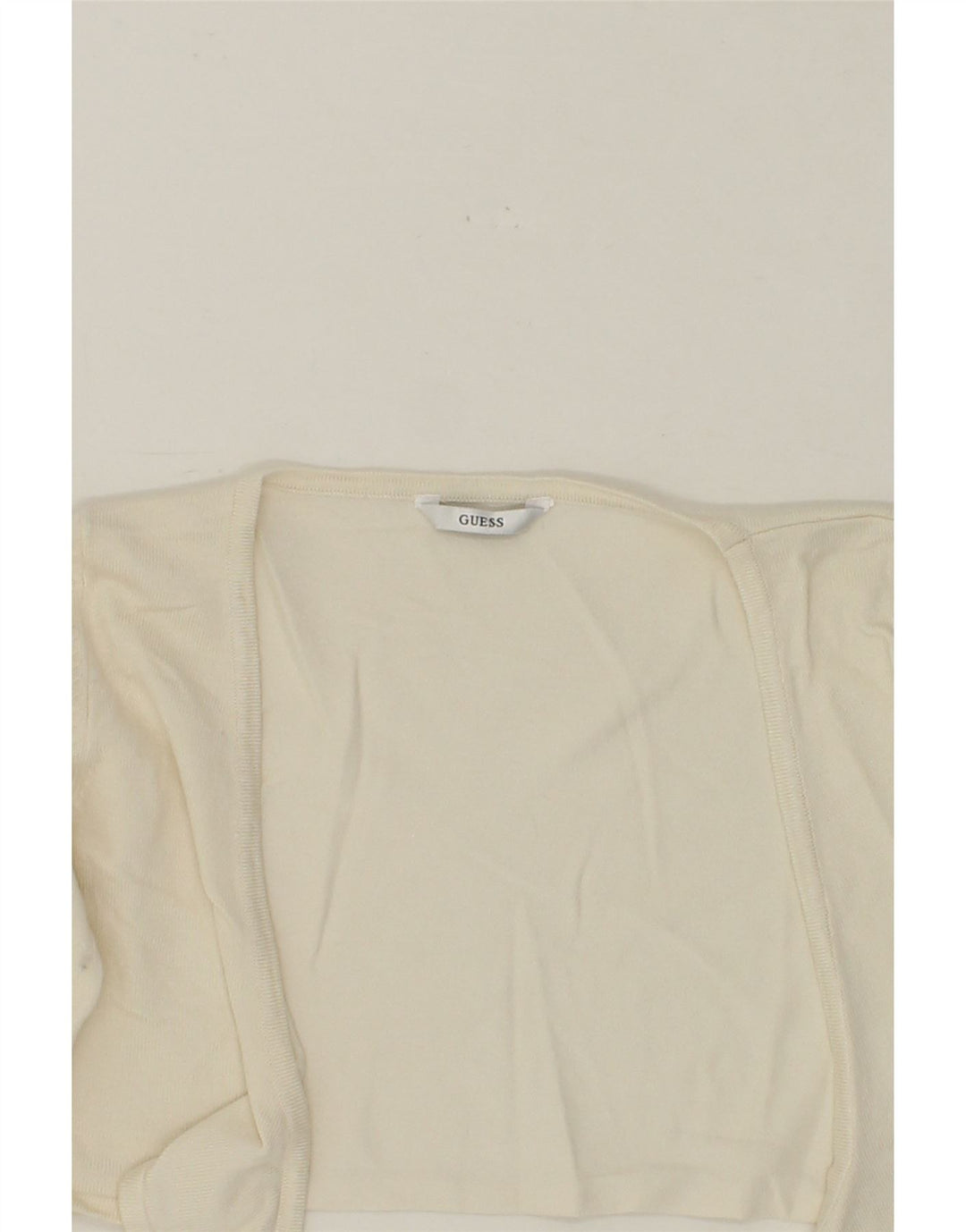 GUESS Girls Crop Cardigan Sweater 6-7 Years White Vintage Guess and Second-Hand Guess from Messina Hembry 