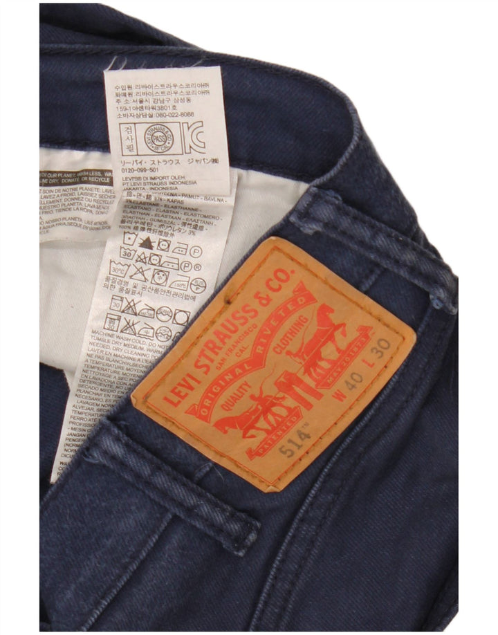 Levi's Herren 514 Straight Jeans W40 L30 Marineblau Baumwolle