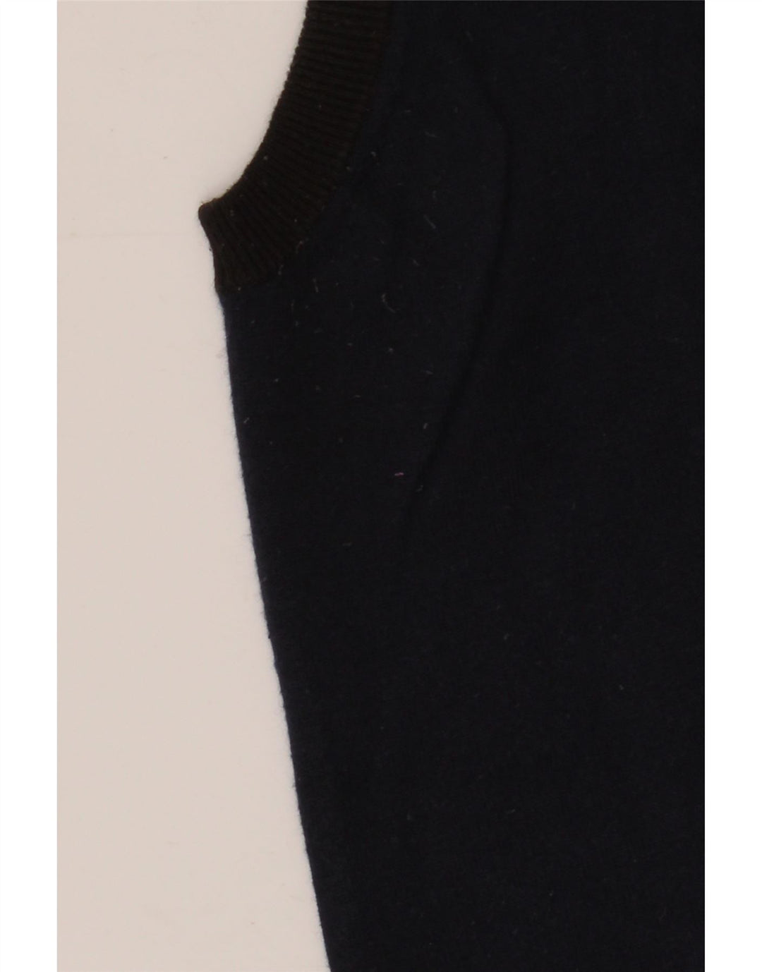 Ärmelloser Herren-Cardigan von Gas aus mittelblauer, marineblauer Baumwolle