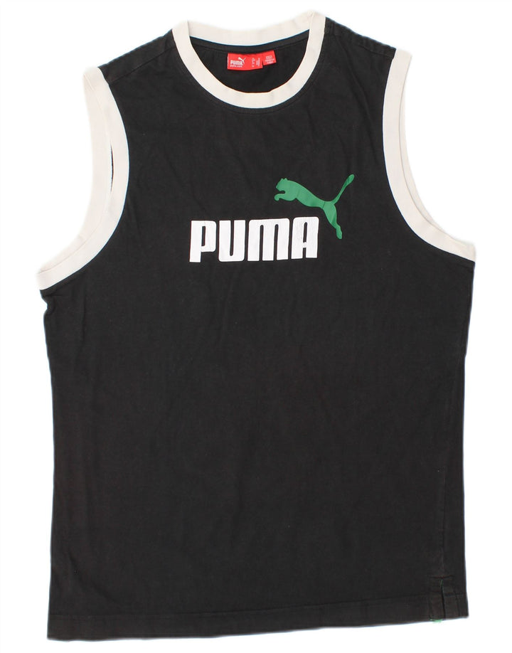 PUMA Herren Graphic Vest Top Medium Schwarz