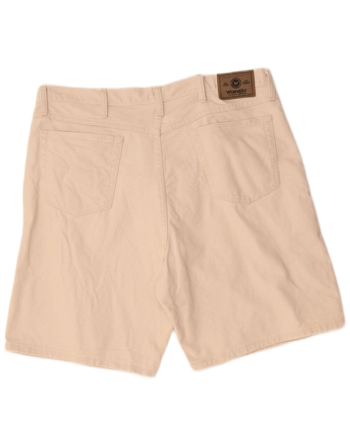 Wrangler Herren Jeansshorts W40 XL Beige Baumwolle