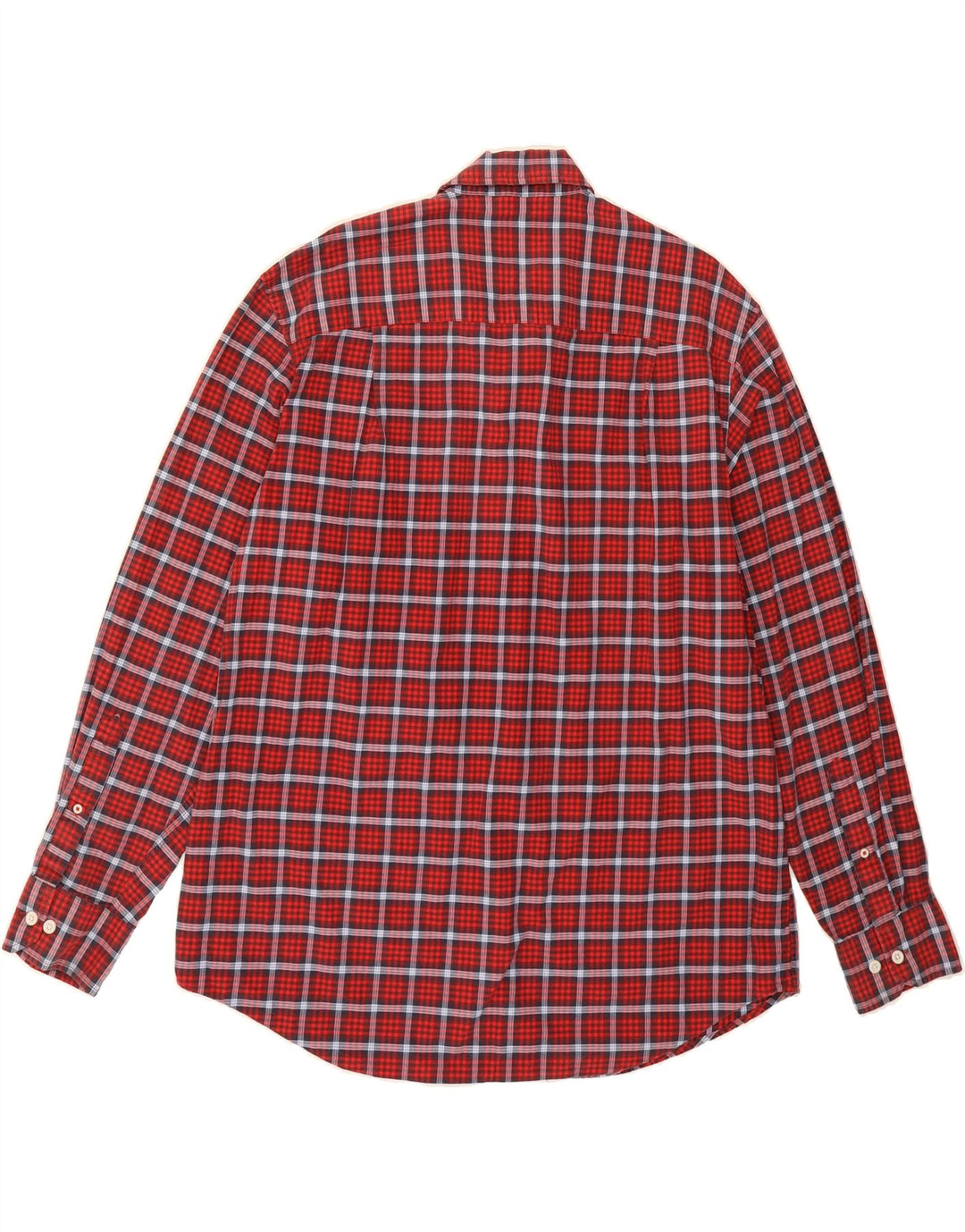 IZOD Mens Big & Tall Flannel Shirt XL Red Check Cotton Vintage Izod and Second-Hand Izod from Messina Hembry 