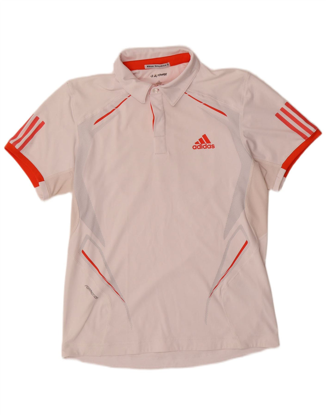 Adidas Herren Climacool Poloshirt Mittelweißes Colourblock-Polyester
