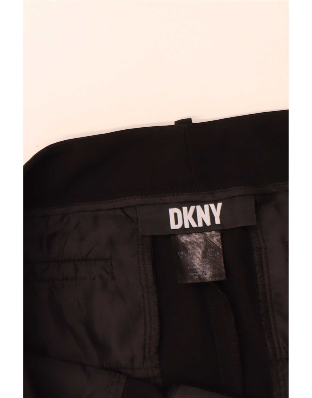 Dkny Damen Slim Chino-Hose US 8 Medium W30 L27 Schwarz